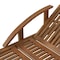 Alaterre Furniture Caspian Eucalyptus Wood Outdoor Lounge Chair with Arms and Adjustable Leg Rest ANCP03EBO - alternate 9